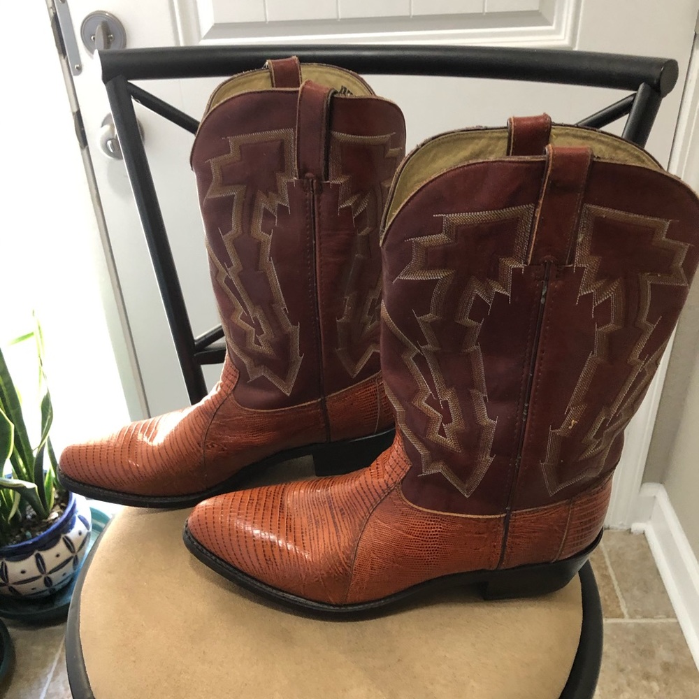 Men’s leather cowboy boots